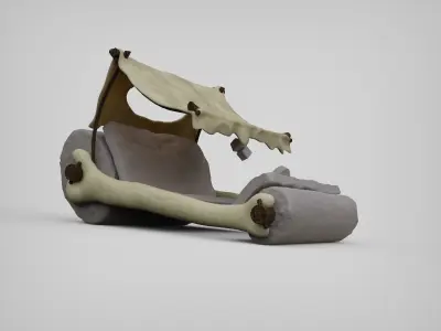 Stone Age Hot Rod 3D model