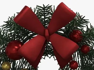 Wreath Low-poly 3D model