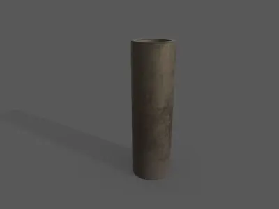 Set pipe modules Low-poly 3D model