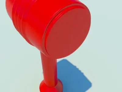 Toy Plastic Hammer 3D model
