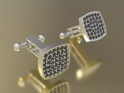 man cufflink jewelry sj0004 3D print model