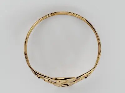 Golden Vine Ring 3D print model