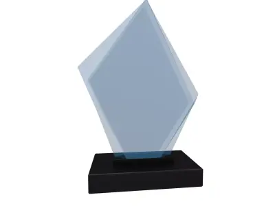 Glass Trophy v1 004 Low-poly 3D model
