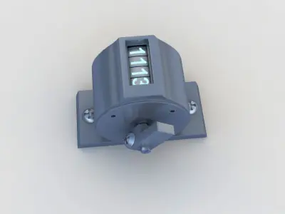 Analog Step Counter 3D model