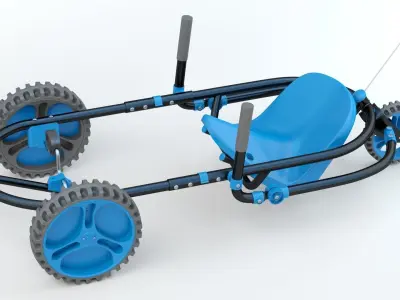 YBIKE Explorer Pedal Car 3D model