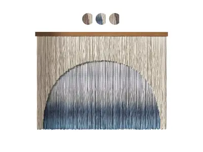 3D Wall Art 007 Macrame 02 3D model