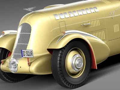 Duesenberg SJ Special Mormon Meteor 1935 3D model