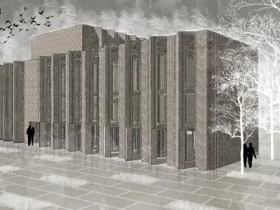 Modern Culture Center Hall 3D model