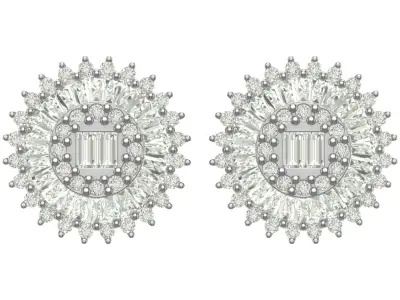 Earring 3D print model 22