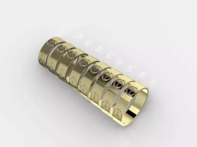 dior love ring 3d model ready to print  3D print model