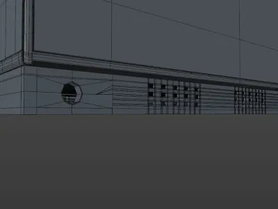 Gas station close-up with filling pistols 3D model