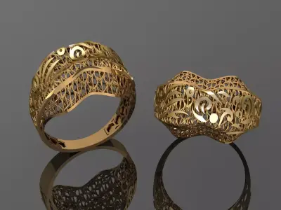 Women ring 3 Free 3D model