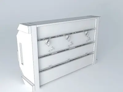 Wall mounted plant rack Free 3D model