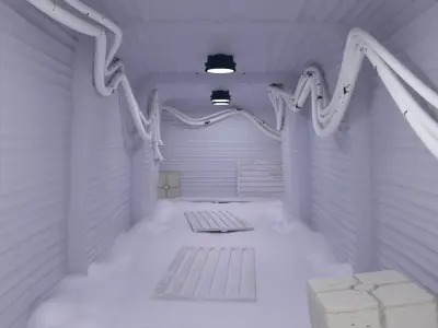 Echo Base Set 2 Hallway 1-6 scale Hottoys  Free 3D print model