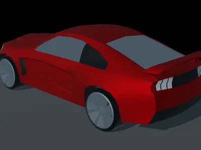 Sports Car Low Poly Low-poly 3D model