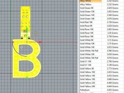 B PENDANT 3D model