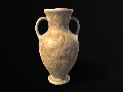 Antique Large Marble Vase Low-poly 3D model