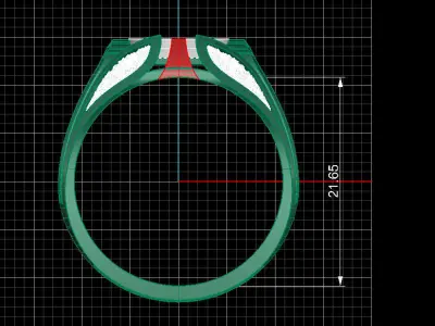 NEO MAN RING MODEL9 3D print model