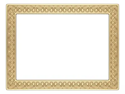 Classic Frame 023 Low-poly 3D model