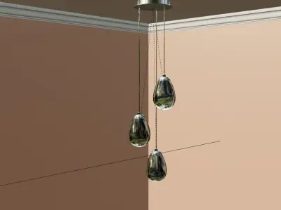 Hanging Lamp Low-poly 3D model