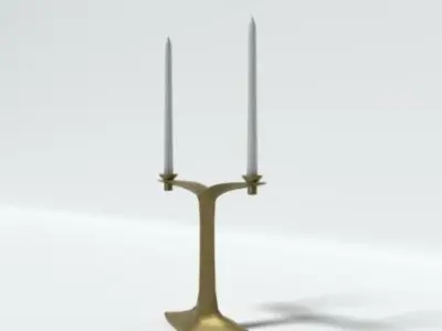 Candle Base Free low-poly 3D model