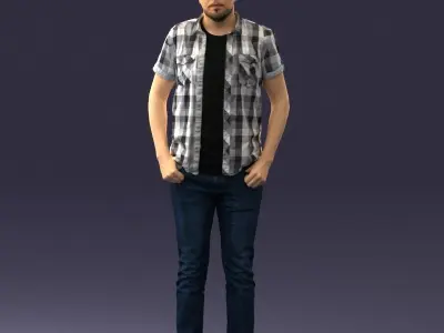 000323 Casual Male Standing Pose 1202 3dp 3D print model