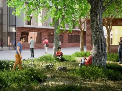 High School Building Revit Project 3D model