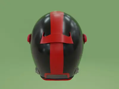 Racing Helmet Free low-poly 3D model