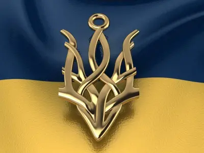 Ukrainian Trident 3D print model 18