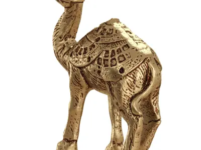 Egyptian figurine of a one-humped camel 2 3D model