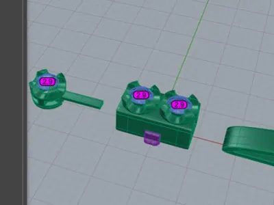 10pt Gem Or Diamond Tennis Bracelet 3D print model