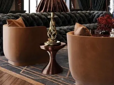 living style European room 3D model