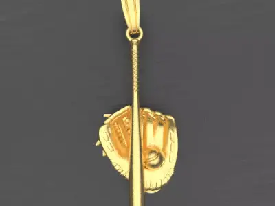 baseball pendants 3D print model