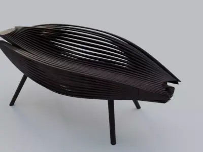 Petal Lounge 1 3D model