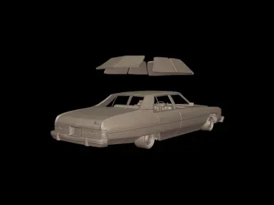 CHEVROLET CAPRICE 1976 FOUR DOORS 3D print model