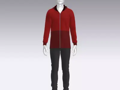 Sport Suit Low-poly 3D model 41