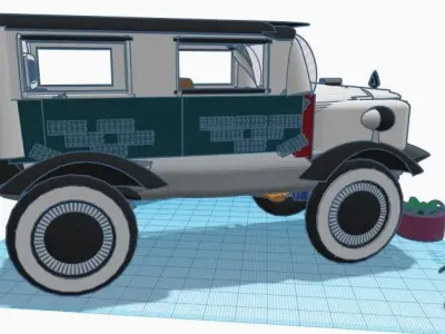 vintage car  3D print model