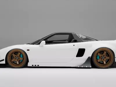 Car Lighting Scene 3D Blender File 3D model