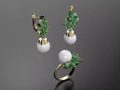 New pearls set  3D print model