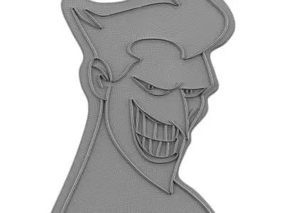 Joker Neon Sign 3D model