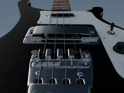 Rickenbacker Bass Guitar 3D model