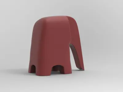 Olifant Ornamental Low-poly 3D model
