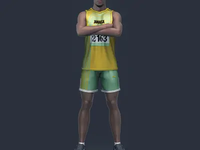  Usain Bolt 3D Printable  3D print model