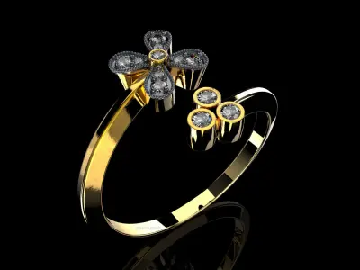 Vintage HLX Ring 3D print model