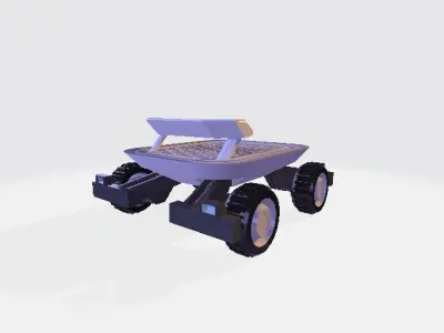 Futuristic Concept Mini Vehicle 3D Model Low Poly Game Ready 3D model