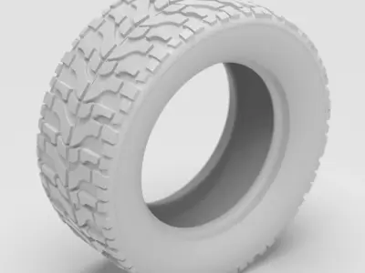 High Performance Off Road Tire  3D print model