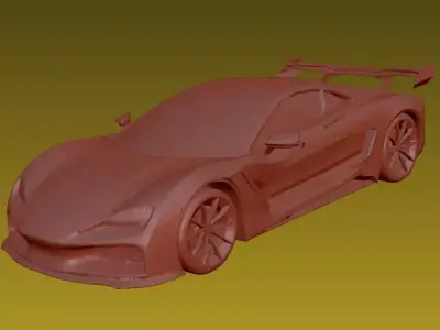 Sport car 3D print model