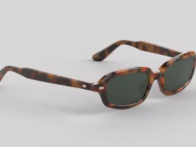 Malibu Eyewear Glasses Low-poly 3D model