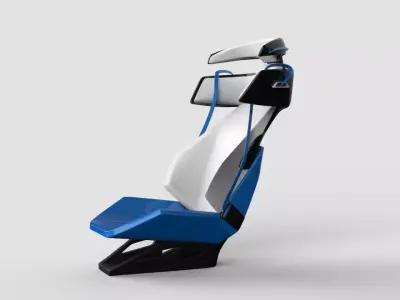 Sport Sublime - Sporty car seat concept design 3D model
