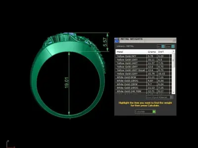 Luxury Dragon Ring For Men Jewelry Model 424 3D print model